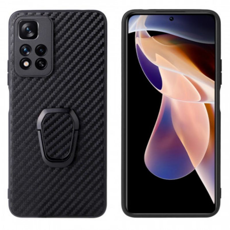 Θήκη Xiaomi Redmi Note 11 Pro Plus 5G Δαχτυλίδι Από Ανθρακόνημα-υποστήριξη